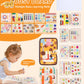 Heypappy Busy Board, 12 in 1 Busy Book Learning Sensory Toys for Toddlers with Fine Motor Skills, Busy Book Toys with Backpack S