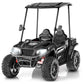 24V Kids Ride On Toys, Dump Truck 2 Seater W/Sun Shade, Dump Bed & Shovel, 5Mph, 4Wd Kids' Electric Vehicles, Electric Car W/Rem