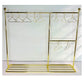 Eledoll 1:6 Dollhouse Furniture Clothes Hanger Clothing Rack Golden Metal Stand Wardrobe 1/6 With 20 Hangers For The 12'' Fashio