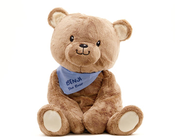 Lilly's Love 5lb Weighted Stuffed Animal - Benji The Bear | Calming Plush for Kids & Adults | Sensory, Machine Washable