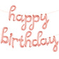 Katchon, Happy Birthday Balloon Rose Gold - 16 Inch | Rose Gold Happy Birthday Sign, Rose Gold Happy Birthday Decorations For Women | Rose Gold Happy Birthday Banner For Rose Gold Party Decorations