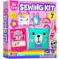 KRAFUN My First Sewing Kit for Beginner Kids Arts & Crafts, 7 Easy DIY Projects of Stuffed Animal Dolls and Plush Pillow Craft, 
