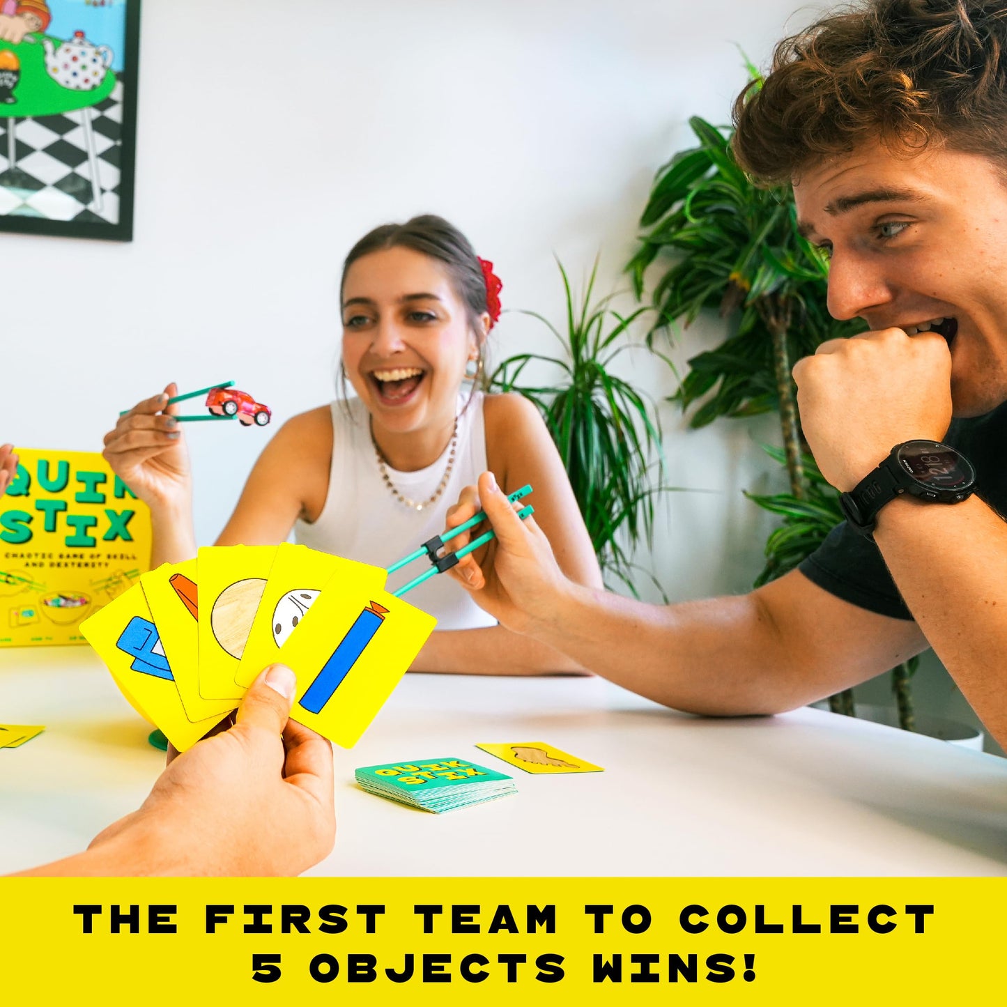 Lucky Egg Quik Stix Skill Game, Fun Family Games For Kids And Adults, 7+ Year Olds, 2-8 Players, Party Board Games For Adults & Kids, Perfect For Indoor & Outdoor Game Night, For Children & Families