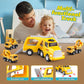 Snapglowz Remote Control Car For Toddlers 2 3 4 5 6, Construction Trucks Cars Toys Toddler 2-6 Year Old Boy Toys Carrier Toys To