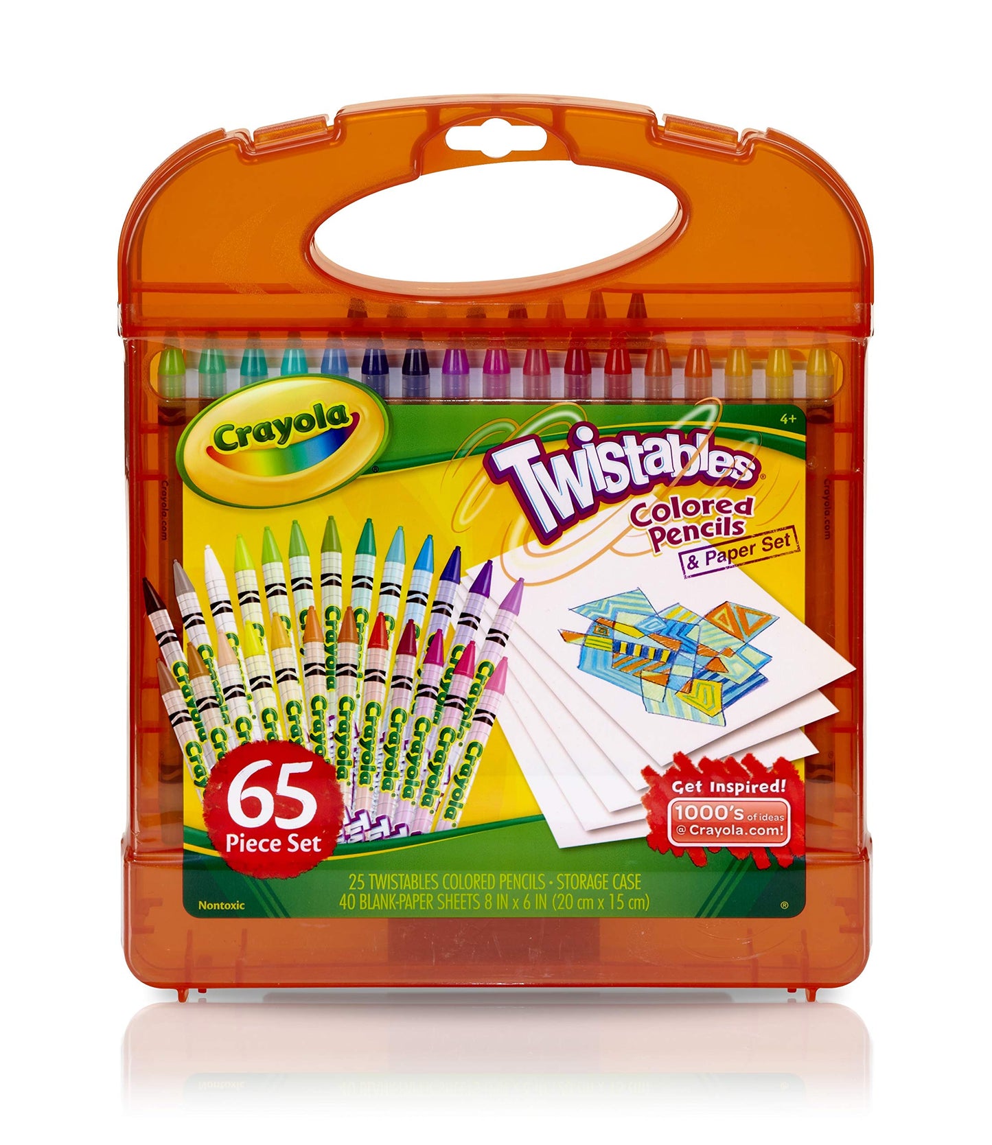 Crayola Twistables Colored Pencils Set (65Ct), Kids Drawing Kit, Portable Art Case, Kids Colored Pencils, Coloring Supplies, Gifts
