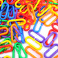 Suwimut 1000 Pieces Plastic C-Clip Hooks Chain Links, Interchangeable Rainbow C-Links Kids Learning Toys For Classroom Preschool, Sugar Glider Swing Climbing Cage Toys For Small Pet Rat Parrot Bird