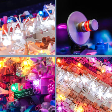 Brickbling Led Lights Compatible With Lego The Milky Way Galaxy, Creative Light Kit Compatible With Lego 31212 (Lights Only, No Model) (Rc Version Light)