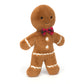 Jellycat Jolly Gingerbread Fred Stuffed Toy  Large 13 inches - Christmas Plush D?cor