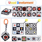 Sammas 3 Pcs Black And White High Contrast Baby Toys 0-6 Months For Newborn, Babies Sensory Soft Book For Early Education, Infant Tummy Time Cloth Book Toys, Montessori Toys For Babies