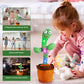 Oeofuzep Usb Charging Singing Talking Cactus Baby Toy With 120 English Songs, Singing Mimicking Talking Cactus Toy Mimics Back,