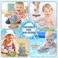 Lzzapj Baby Bath Toys For Toddlers 1-3 Year Old, Bathtub Water Toys For Kids Age 2-4, Contains 4 Stacking Cups, 2 Boats 2 Whale-Shaped Spoons, Gift For Infants Boys Girls 6-12 Months