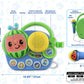 Ekids Cocomelon Toy Singalong Boombox With Microphone For Toddlers And Young Children, Built-In Music And Flashing Lights, For Fans Of Cocomelon Toys And Gifts