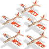 Set Of 5 Balsa Wood Airplane Gliders For Kids,Balsa Wood Flying Model Airplane Kits Plane Party Favors,Balsa Flying Toys Airplan