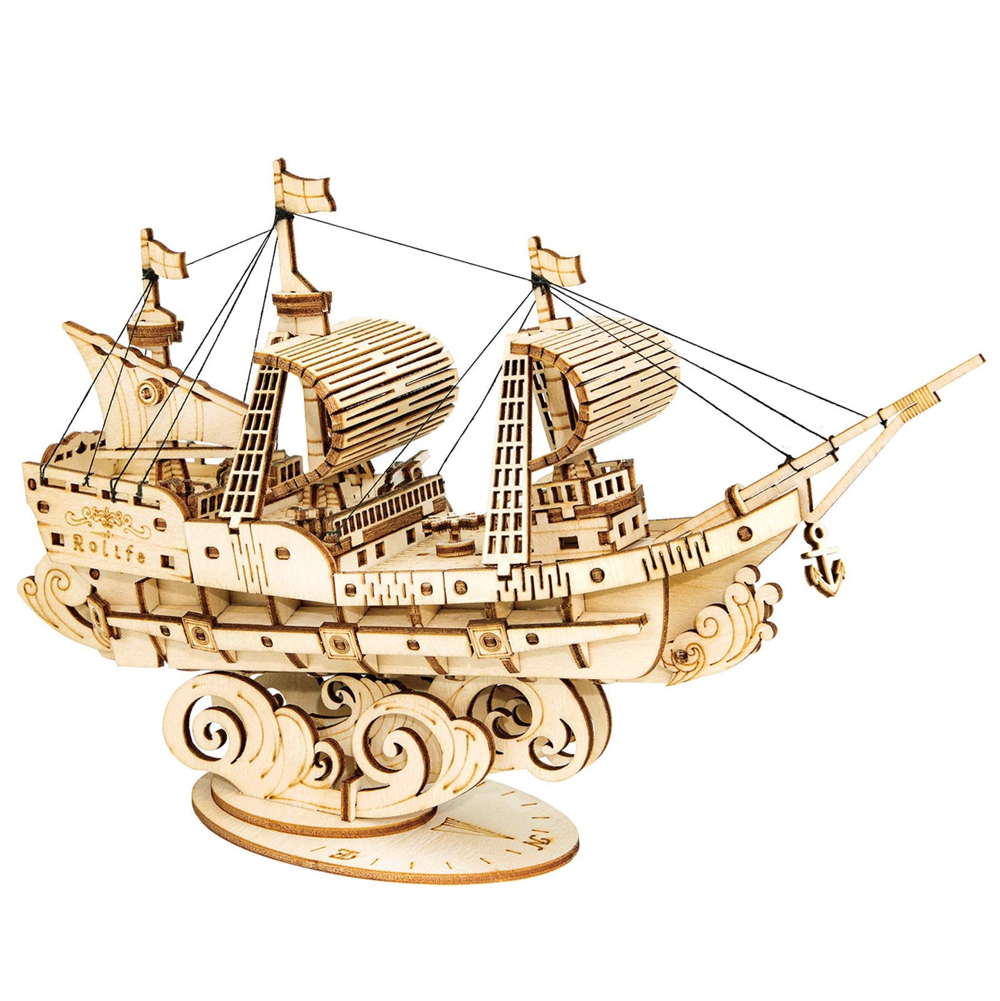 Rolife 3D Wooden Puzzles Model Kit For Adults To Build, Wooden Model Ship Series Sailing Ship Building Model Kit, Diy Crafts Hob