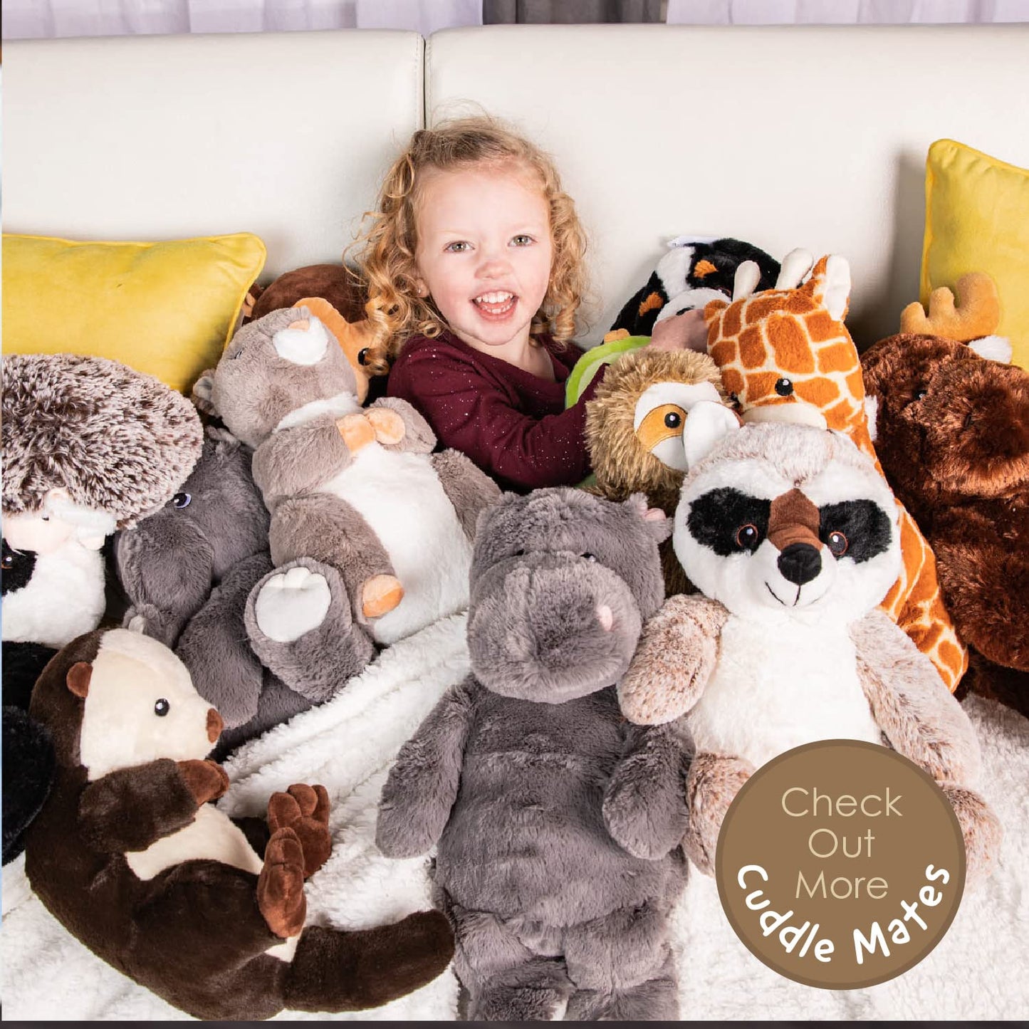 Squirrel Products Cuddle Mates Sloth Stuffed Animal Plush Toy - 9 Inch