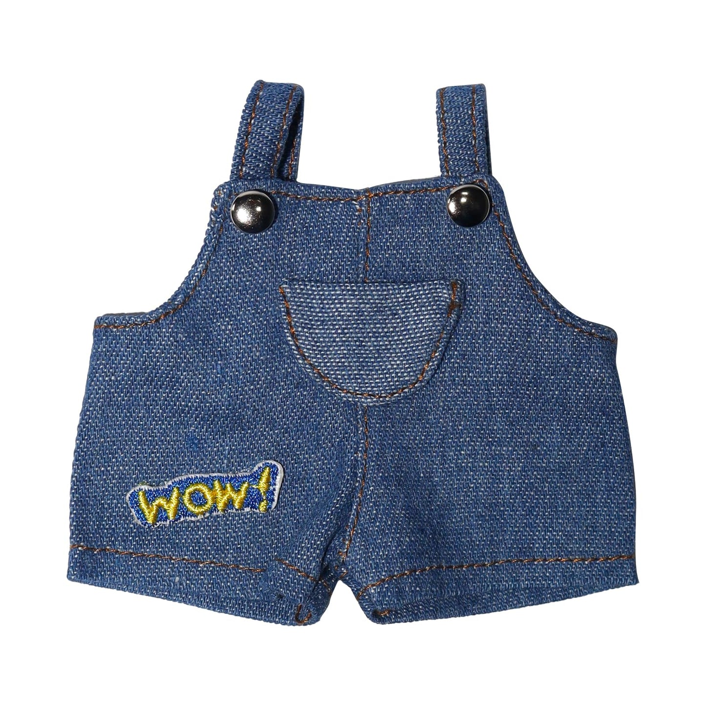 17cm Doll Clothes  17cm Clothes Skirt Set  2 Piece Colorful T-Shirt+ with Overalls or Skirt Outfit enhanced Fashion Cute Doll Accessories(NO Doll)(Style A)