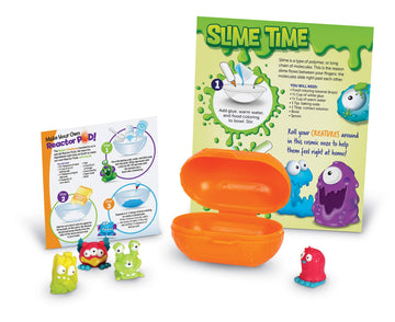 Learning Resources Beaker Creatures Series 3, Pod Maker 4 Pack, Homeschool, Diy Reactor Pods, Science Exploration Toy, Stem, Age