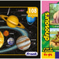 Frank Solar System Outer Space Puzzle for 6 Year Old Kids and above (Multicolor, Pack of 1)&Frank Cat;Dinosaur Puzzle for 4+ Yea