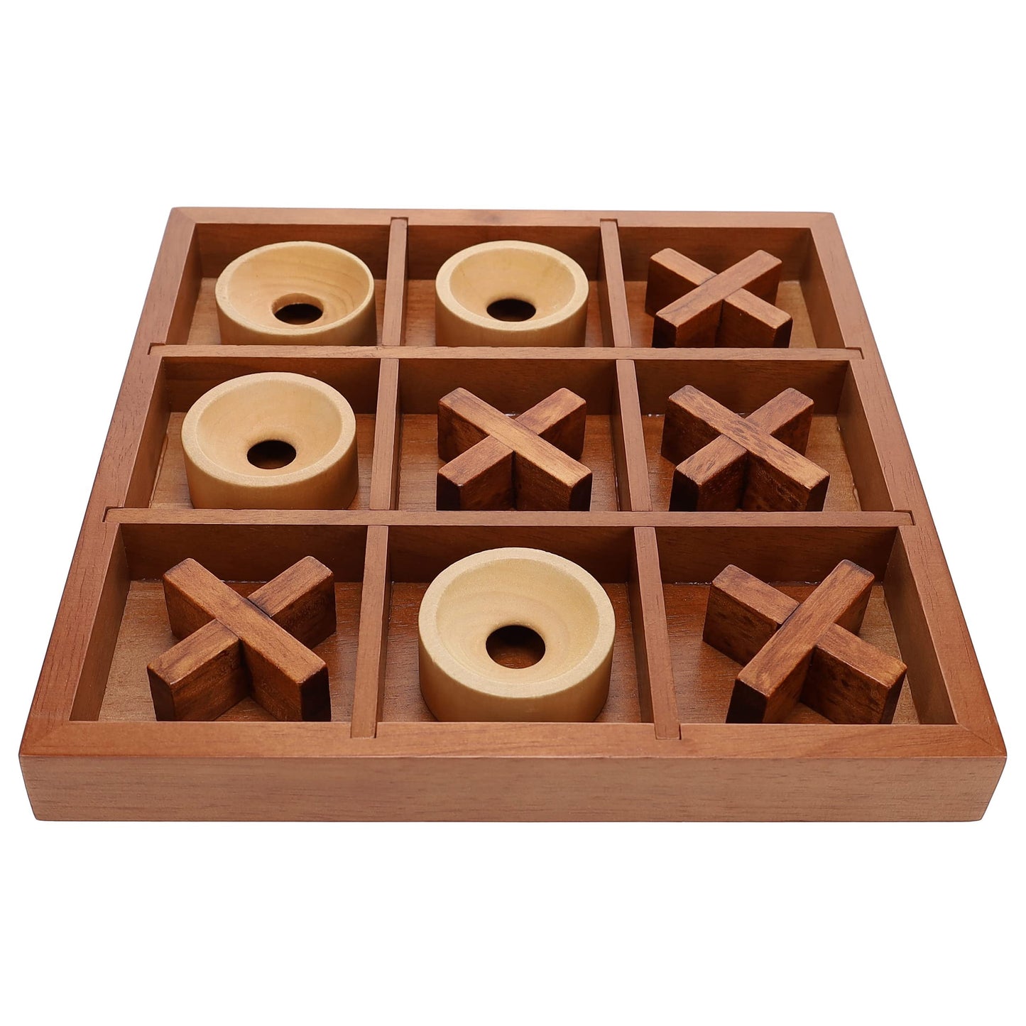 We Games Tic-Tac-Toe Wooden Board Game