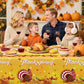 2 Pcs Happy Thanksgiving Tablecloth Disposable - Fall Turkey Tablecloths, Rectangle Pumpkin Maple Leaf Plastic Table Cover for T