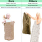 Alytree 4 Pack Burlap Potato Sack Race Bags, 24''X40'' Outdoor Lawn Games For Kids & Adults, Outside Yard Games For Birthday Par