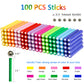 ELONGDI Magnetic Building Blocks Set, 132 Pieces, Non-Toxic 3D Puzzle Toys, Multicolor, Model E-144 for Kids & Adults