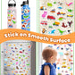 Walenced Jelly Reusable Sticker Book For Toddlers 2-4 Years, 3 Sets Stickers For Kids, Toddler Sticker Book Ages 1-3, 104 Pcs To