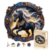 Jigfoxy Wooden Puzzles for mature-themeds  Horse Wood Puzzles mature-themed  Unique Animal Shape Wooden Jigsaw Puzzles for mature-themeds  Birthday Gifts for Puzzle Lovers  Family(L-13.4 * 13.4n-300pcs)