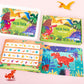 Mikneke Diy Quiet Book For Toddlers, Montessori Busy Book For Kids, Dinosaur Preschool Learning Activities Learning & Education Toys