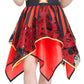 Ikali Girls Pirate Costume With Hat Accessories, Buccaneer Princess Fancy Dress Outfit For Kids 8-10 Years Themed Party Role Pla