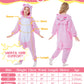 Canasour Pig Onesie Kids Halloween Cosplay Costume Girls One Piece Pjs Anime Unisex Hoodie Pajamas Pink For 4T Boys Party Pyjama