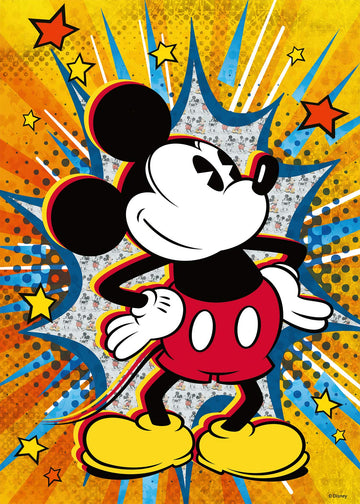Ravensburger Retro Mickey Mouse 1000 Piece Jigsaw Puzzle For Adults - Every Piece Is Unique, Softclick Technology Means Pieces Fit Together Perfectly