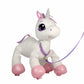 Commonwealth Peppy Pets Unicorn Plush Toy, White, Model A-243501, Soft Plush Material