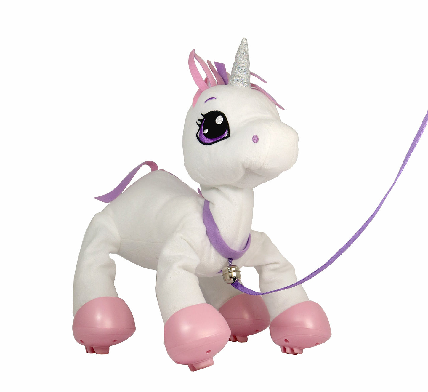 Commonwealth Peppy Pets Unicorn Plush Toy, White, Model A-243501, Soft Plush Material