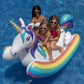 Swimline Rainbow Unicorn Rocking Pool Float Toy - Heavy Duty PVC, 36"W x 48"H, Easy Grab Handles, for Kids & Adults