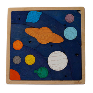 Solar System And Planets Puzzle For Kids | 18 Piece Jigsaw Puzzle For Kids | Learning Educational Toy And Gift For Boys Girls Ages 3+ Years