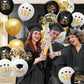 2025 Graduation Party Decorations, 68Pcs Graduation Balloons Black And Gold Graduation Decorations For College High School Class Of 2025 Congrats Grad Party Decor