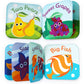 BabyBibi Floating Baby Bath Books - Waterproof, Mold-Free Toys, Small Size, Set of 2 (Fruits & Sea Animals)