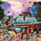 Buffalo Games 300 Piece Jigsaw Puzzle - Yosemite Picnic, Large, Multicolor, Model 22511, Perfect for Game Nights