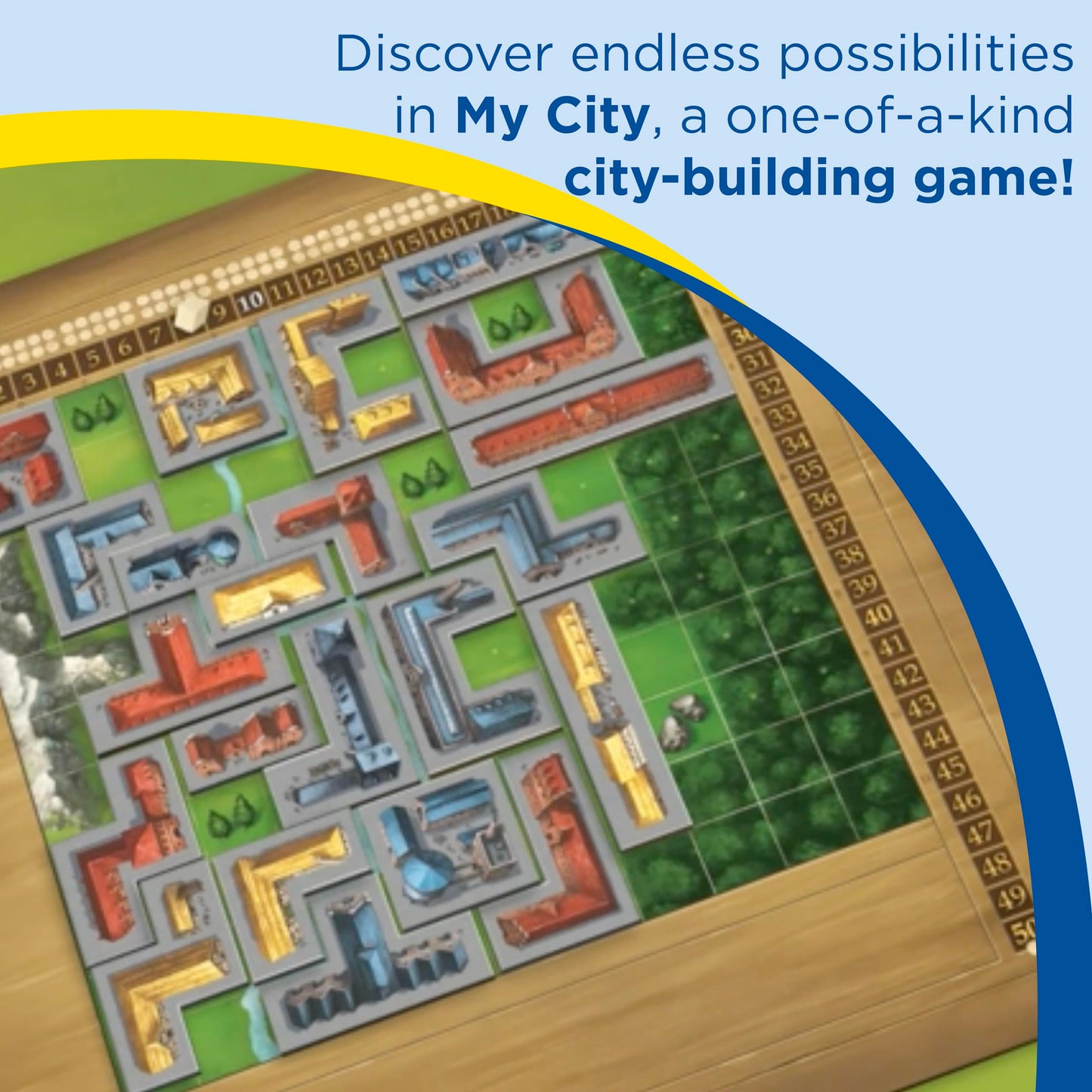 Thames & Kosmos My City Legacy Board Game, 2-4 Players, Ages 10+, Blue, Award Winning Designer Reiner Knizia, Model 691486