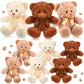 Civaner 9 Packs 8 Inch Valentine'S Day Bear Stuffed Animals Bulk In 9 Colors Plush Bears Doll Toys For Graduation Birthday Weddi