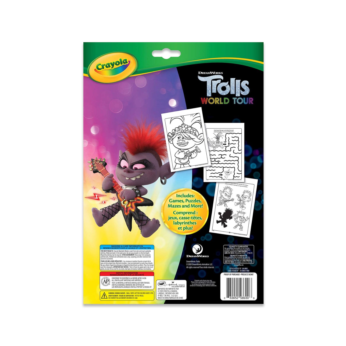 Crayola Coloring & Activity Book - Trolls World Tour