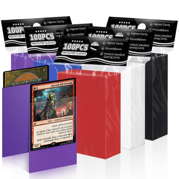 500Ct Trading Card Sleeves Perfect Fit Mtg Card Sleeves Sports Card Protector For Photocard, Standard Tcg Card Sleeves Fit For Magic Baseball Card 66 * 91 Mm