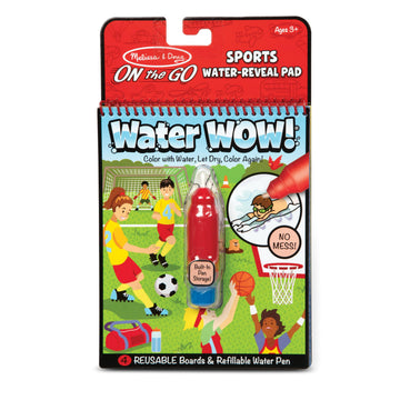 Melissa & Doug Water Wow! Reusable Coloring Pad - Sports - Mess-Free, Multicolor, 1 EA, Model 30175 for Kids Ages 3+