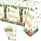 Dvaorc 4 Pack Hawaiian Luau Tablecloths Hawaii Disposable Plastic Table Covers Tropical Table Cloth Summer Beach Birthday Party