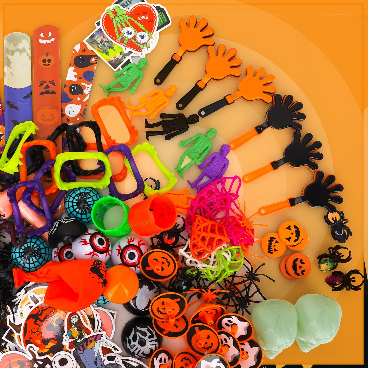 TOY Life Halloween Party Favors 162 Pcs Kids Party Favor Halloween Treats Toys in Bulk Goodie Bags Stuffers Return Gifts for Kid
