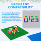 Pokiiulk Classic Baseplates Building Plates-Pack Of 10 Large 10'' X 10'' Building Bricks, Compatible With All Major Brands And A