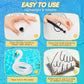 Sinbyuer Swan Inflatable Pool Floats, Large Pool Float Water Floaties For Adults, 42'' Pool Inner Tube Swim Tube Ring With Fast
