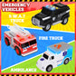 Playkidiz Toy Cars For Toddlers - 6Pcs Pull Back Cars Toys With Light And Sounds, City And Emergency Vehicles Set, Including Pol