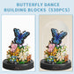 530 PCS Micro Brick Flower Butterfly Bouquet Building Sets  Animals Botanical Collection Blocks Model for mature-themed Toys Home Decor and Office Art Creative Gift Women  Mom Girl - Valentines Day Gift